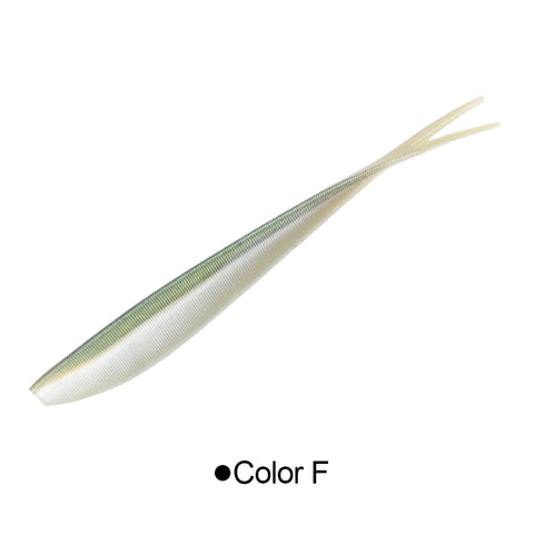 Spinpoler 2" 3" 4" Soft Fishing Lures Jerk Minnow Shad Drop Shot Soft Bait Swimbait Split Tail for Bass Trout Pike Walleye Pesca